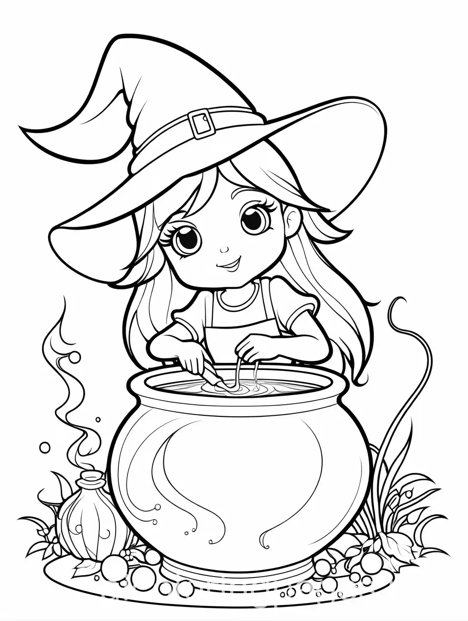 Cute-Witch-Mixing-Magic-Potion-Coloring-Page-for-Kids