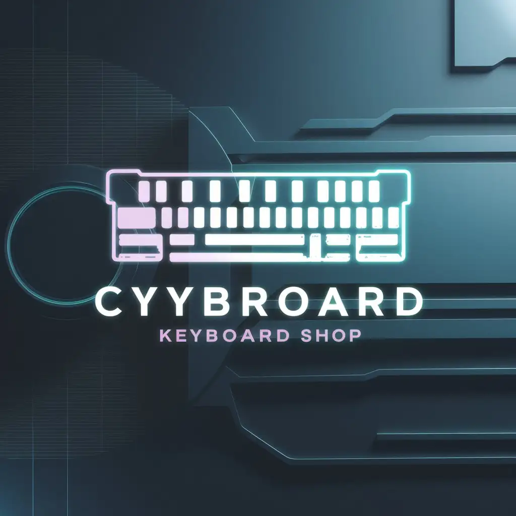 Cyberpunk-Minimalism-Keyboard-Store-Logo