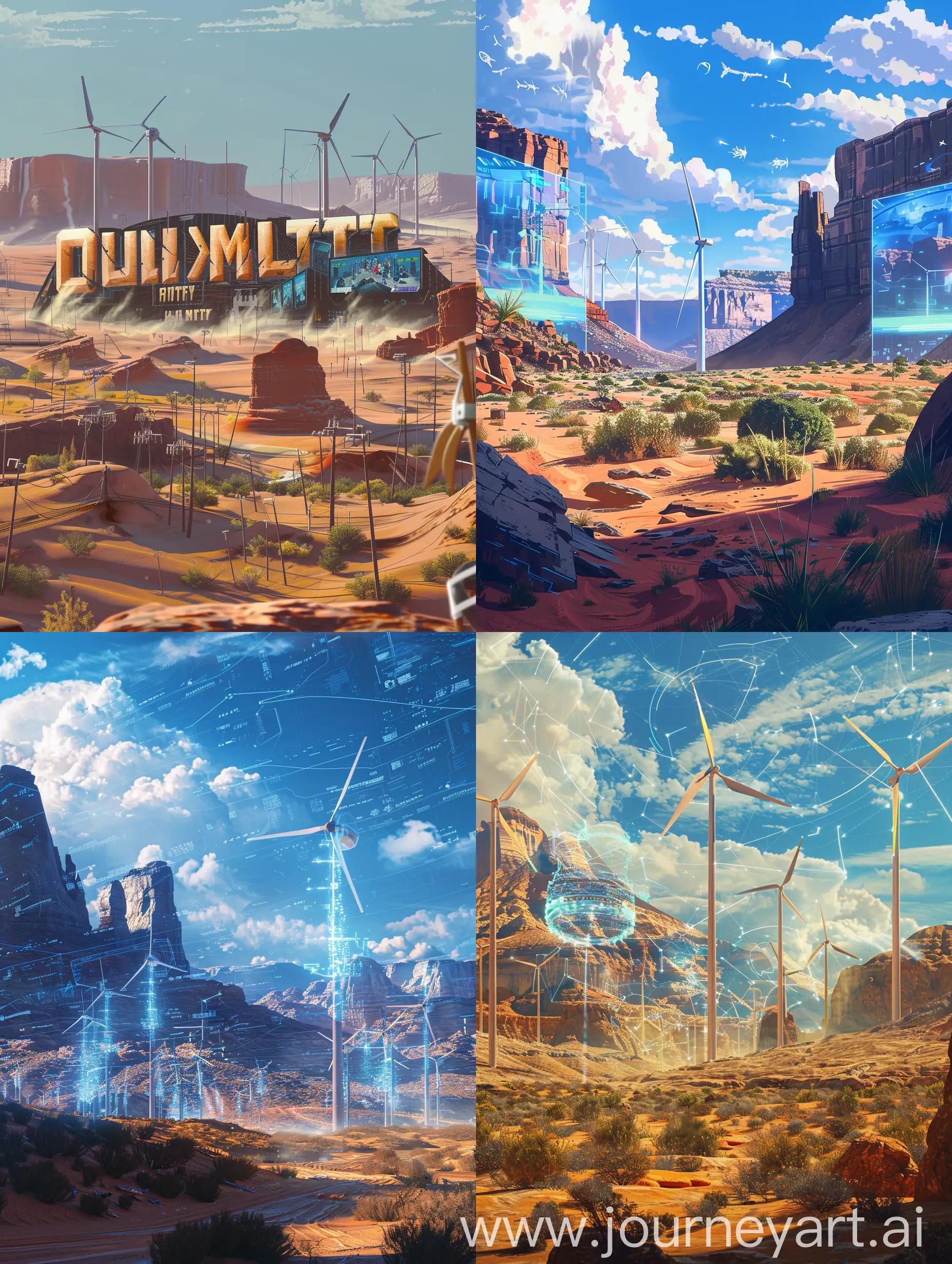 Futuristic-Digital-Wild-West-Landscape-with-Windmills-and-Holographic-Projections