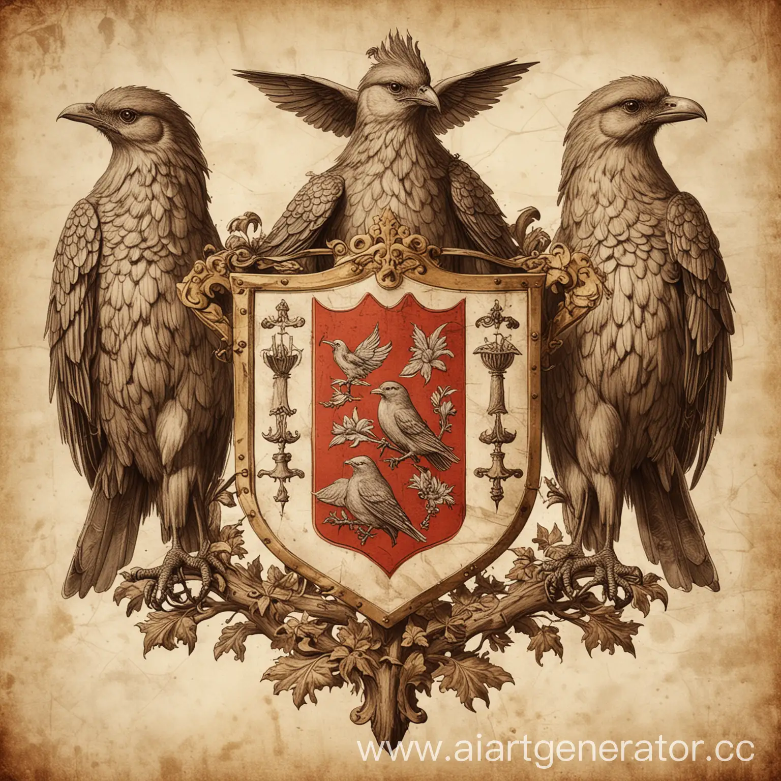 Ancient-Family-Heraldry-Featuring-Bird-Luminance