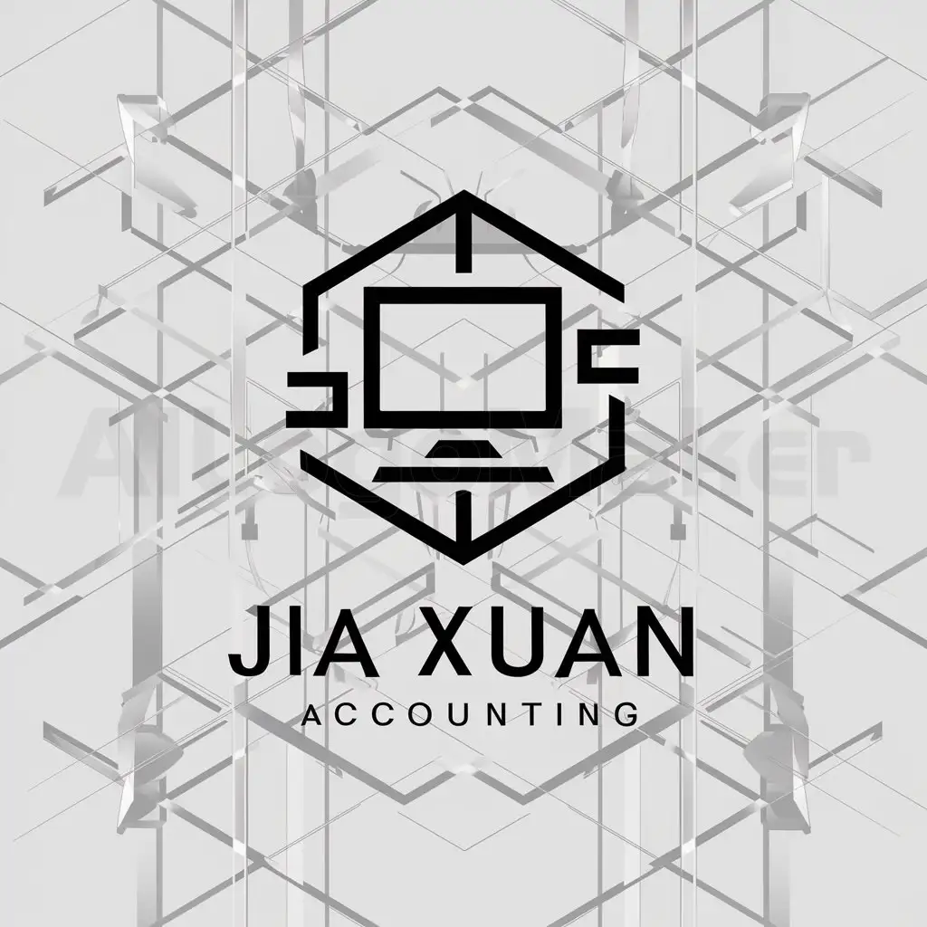 LOGO-Design-for-Jia-Xuan-Accounting-Professional-Computer-Theme-Logo-for-Retail-Industry