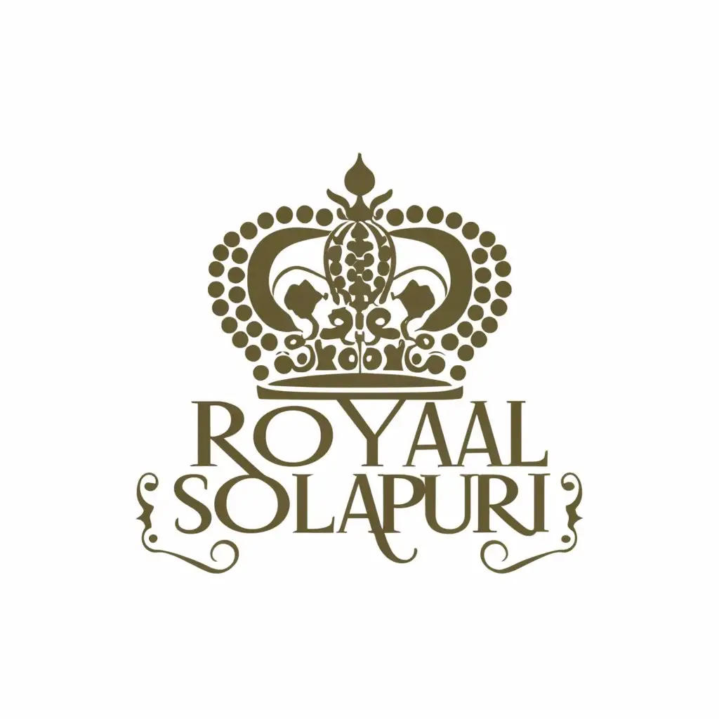 a logo design,with the text "Royal solapuri", main symbol:Royal,complex,be used in Restaurant industry,clear background