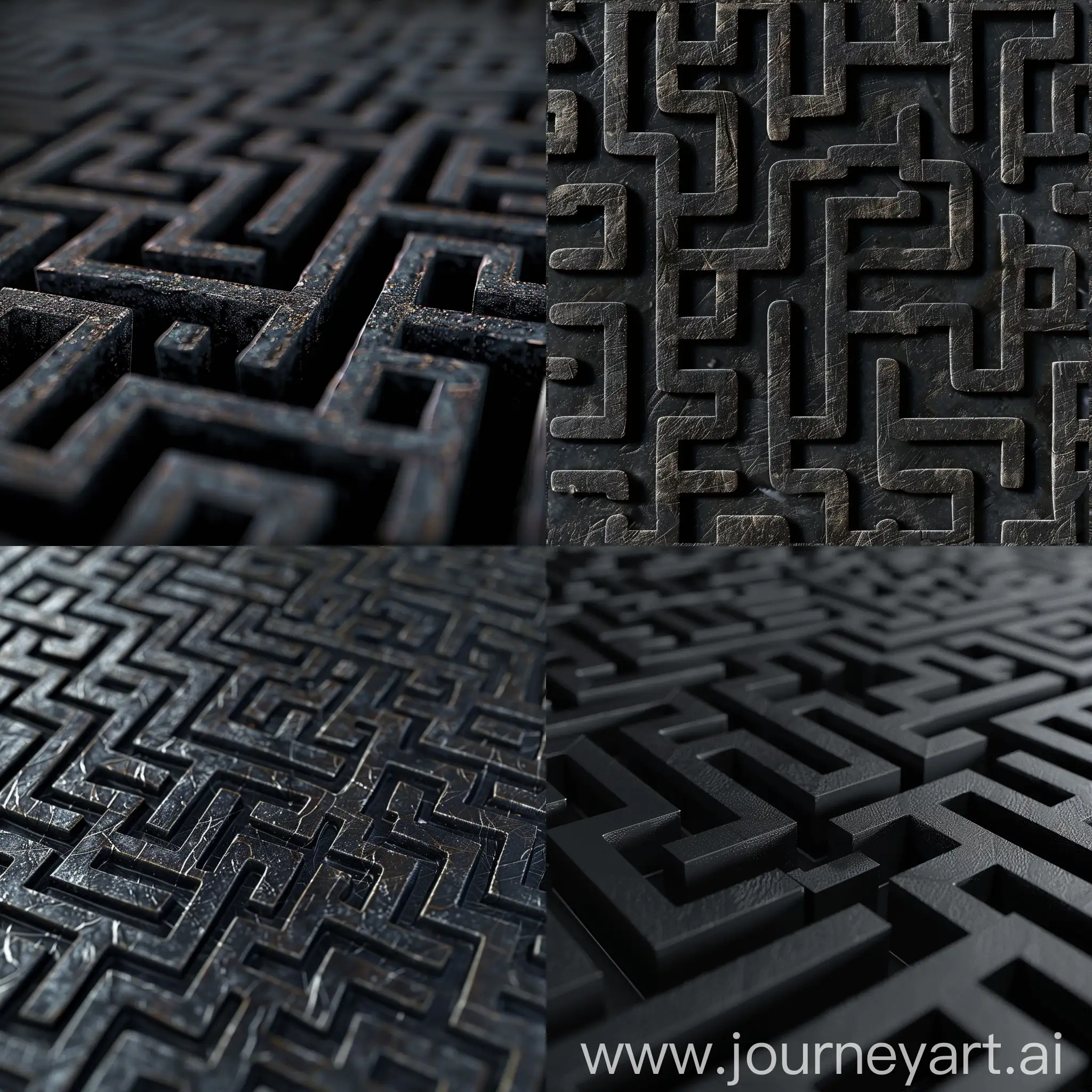 Black-Maze-in-a-Compact-Space