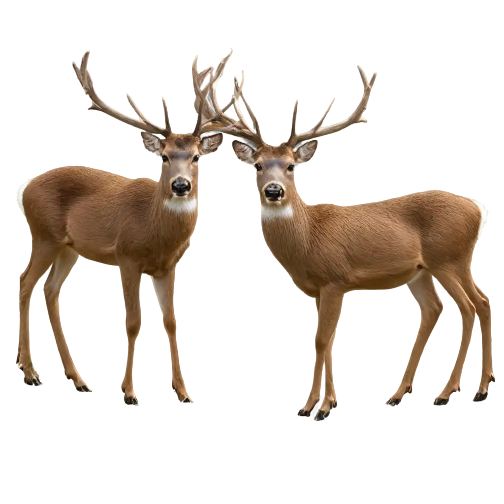 Two-Deer-PNG-Image-Captivating-Wildlife-Art-for-Online-Platforms