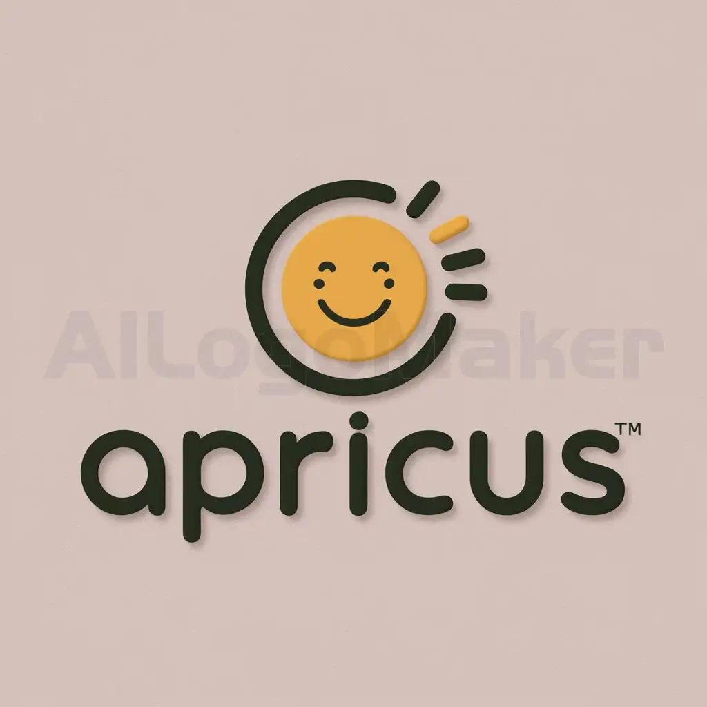 LOGO-Design-for-Apricus-Playful-Kids-Wear-Emblem-on-Clear-Background