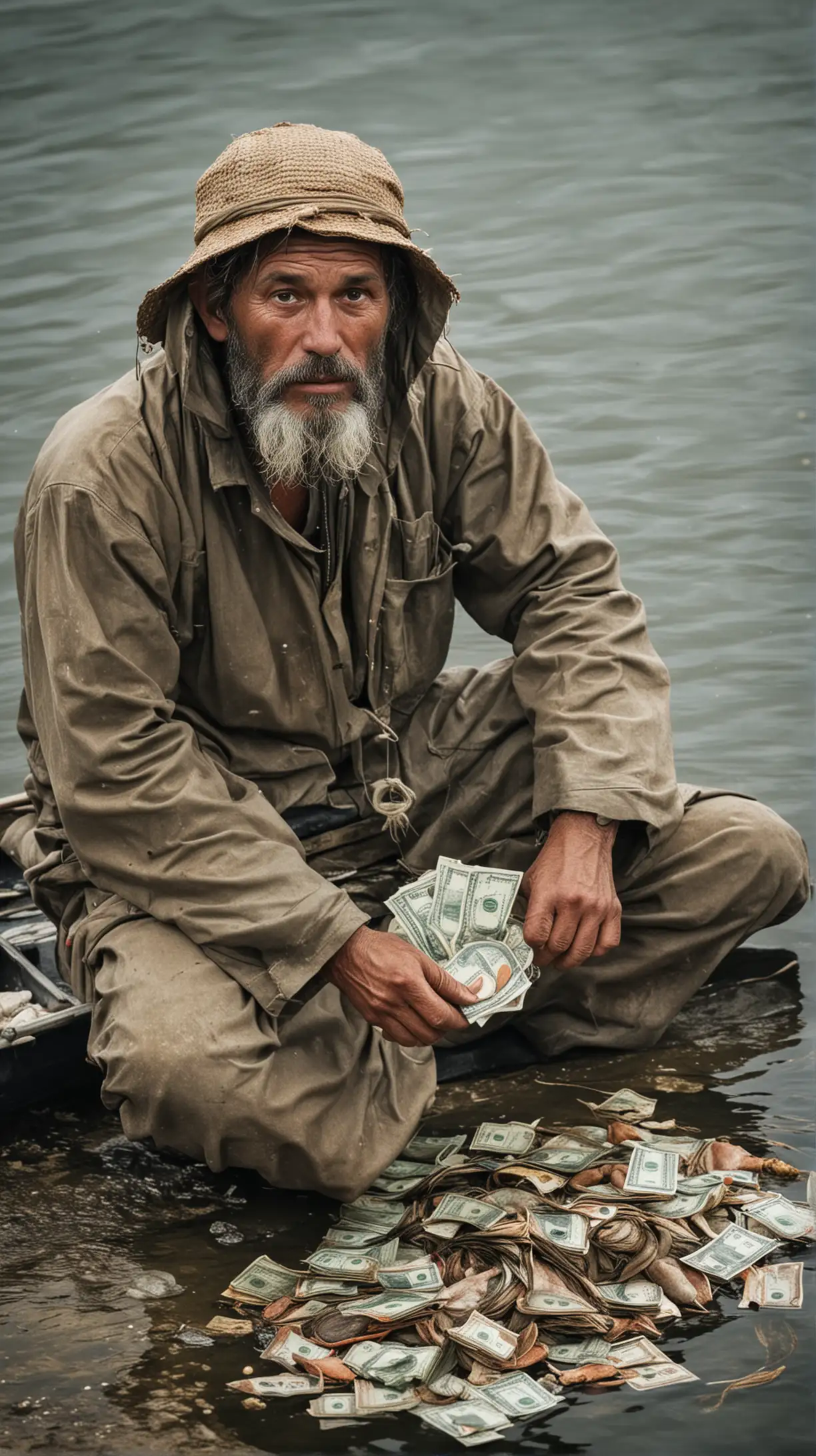 Бедный рыбак и много денег