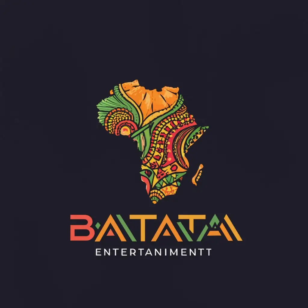 a logo design,with the text "Batata", main symbol:Africa,complex,be used in Entertainment industry,clear background