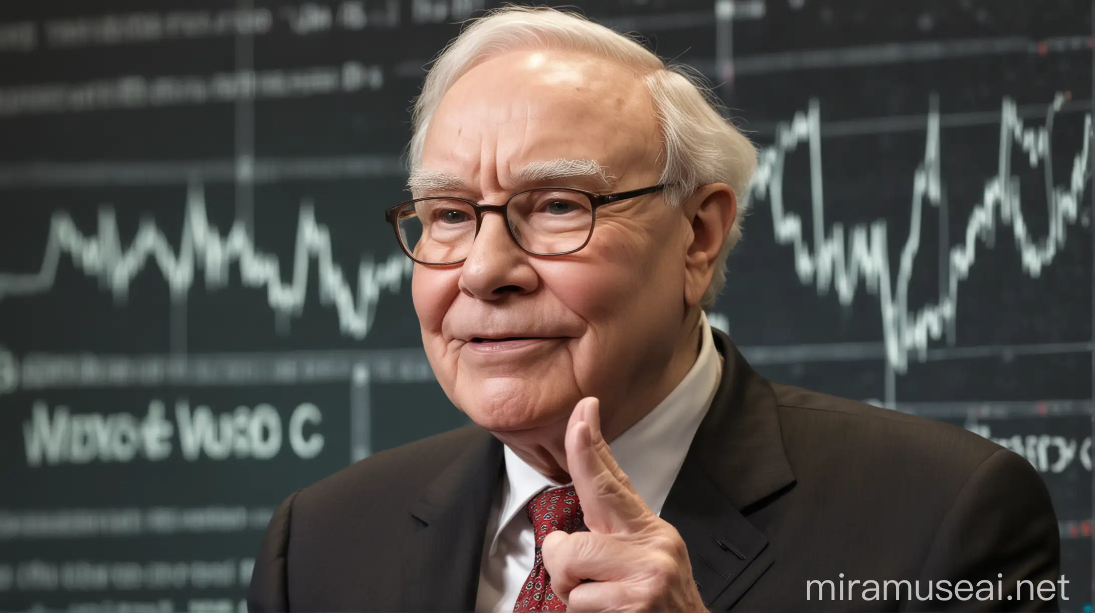 Warren Buffett Analyzing Stock Market Trends