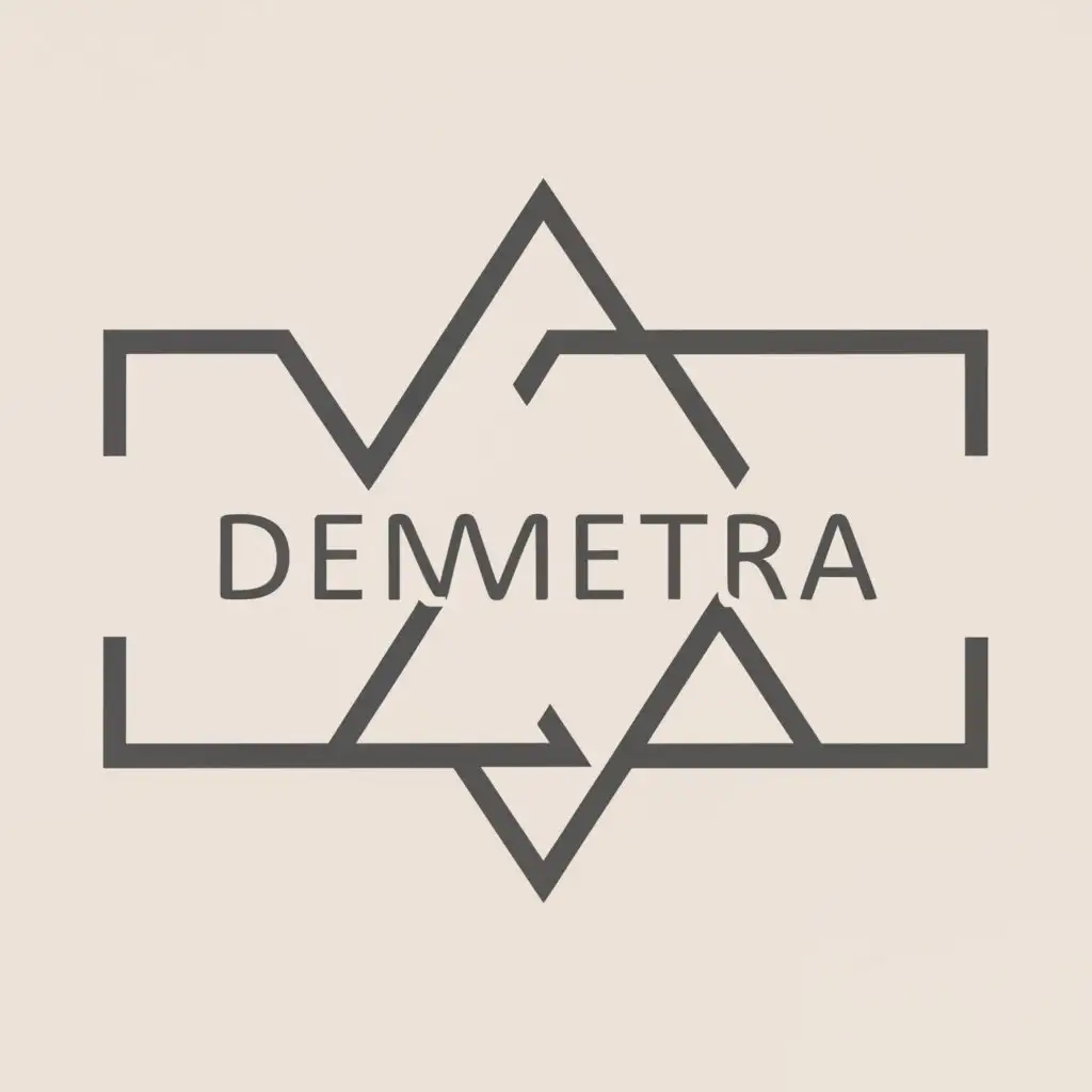 a logo design,with the text "Demetra Project", main symbol:Develop a logo for the project 'Demeter' that meets the following requirements: * The logo should be small. * It should be done in shades of gray * The style should be minimalist * The logo should consist only of text, without additional images and graphics * The text should be visually appealing * Some letters or elements of letters can be replaced with an embedded image if it does not violate the overall structure of the word,complex,be used in Internet industry,clear background