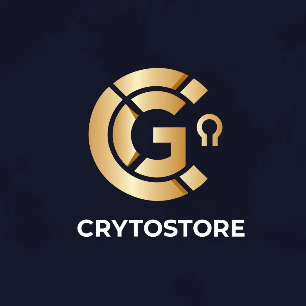 a logo design,with the text "GSLPCRYPTOSTORE", main symbol:G,complex,be used in Restaurant industry,clear background
