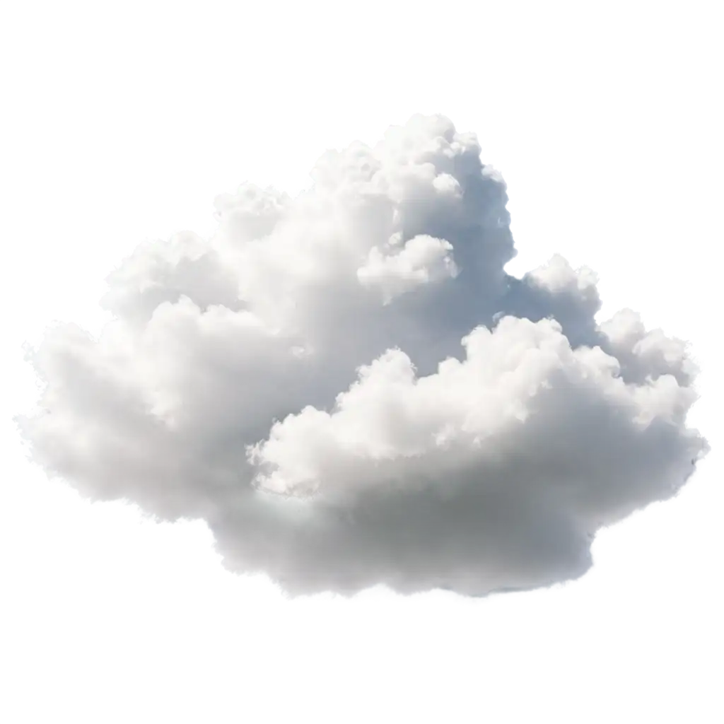 textured transparrent realistic cloud