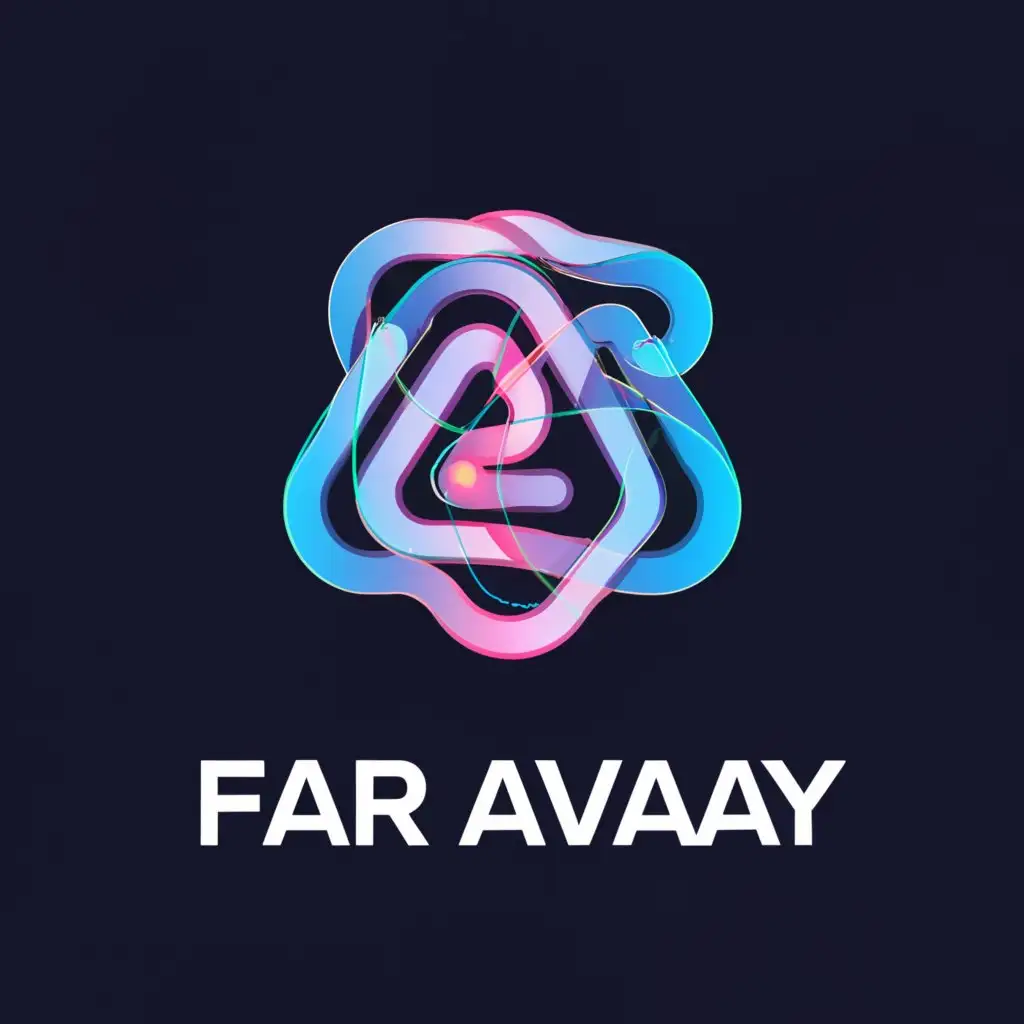 a logo design,with the text "FAR AWAY", main symbol:ELECTRECITY,Moderate,be used in Internet industry,clear background