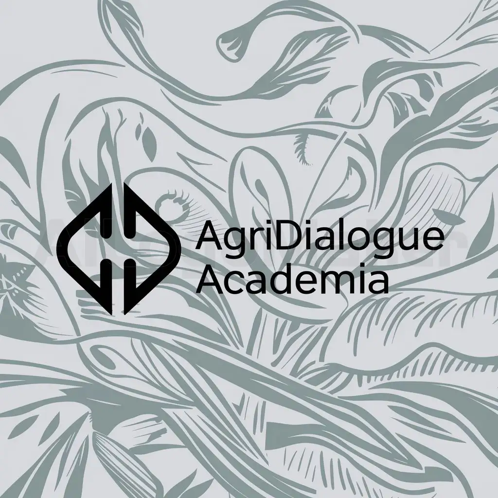 a logo design,with the text "AgriDialogue Academia", main symbol:Communication,complex,clear background