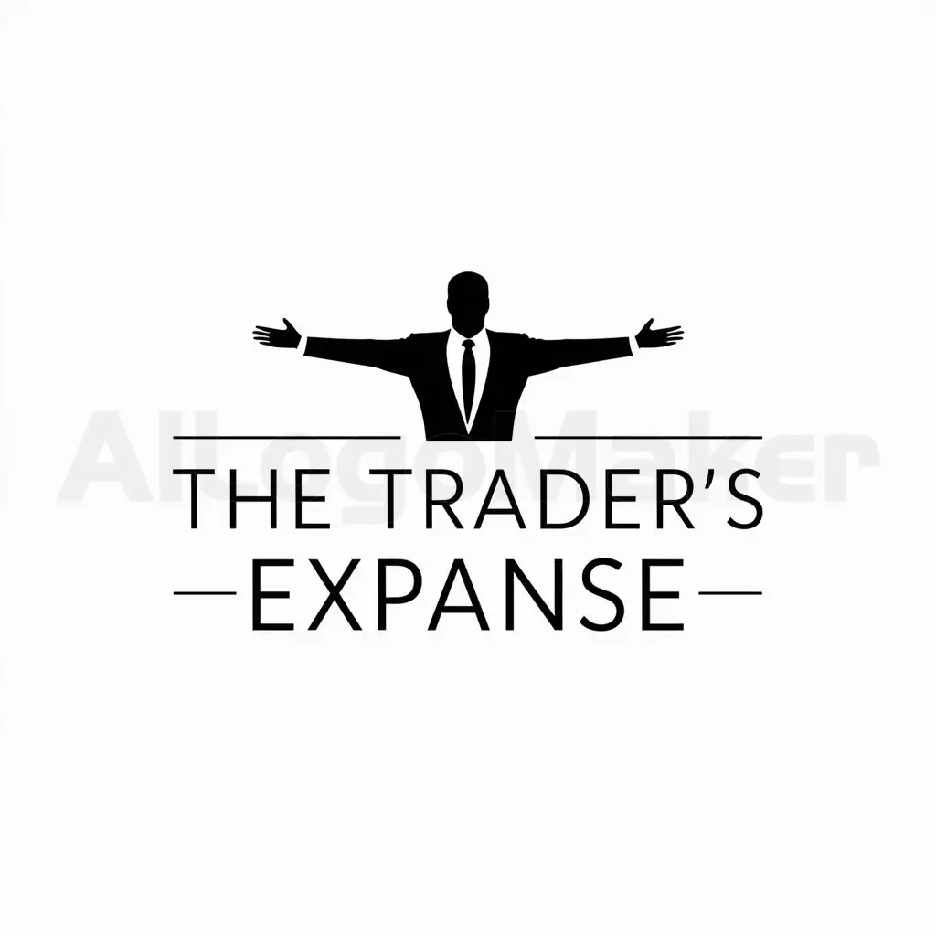 LOGO-Design-for-The-Traders-Expanse-Minimalistic-Man-in-Suit-Symbolizing-Finance