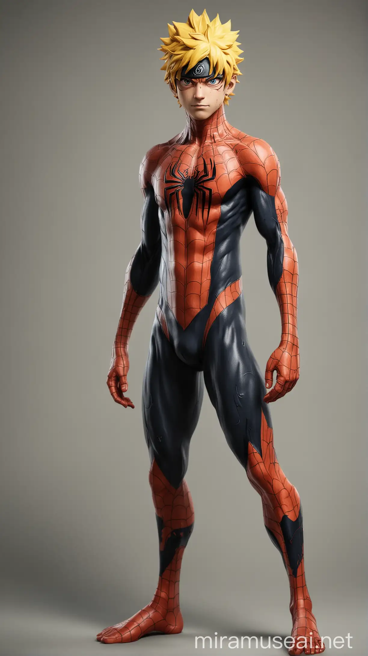 Spider Man Style Uzumaki Naruto Full body
