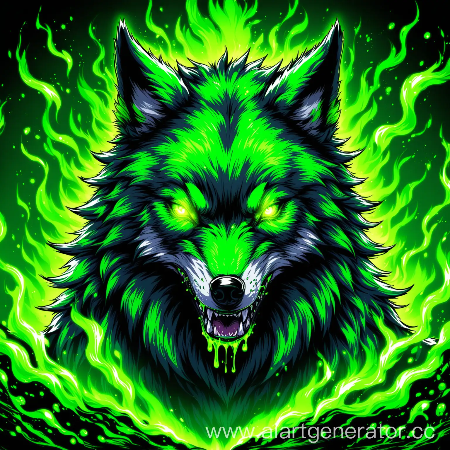 Mysterious-Toxic-Wolf-in-Haunting-Forest