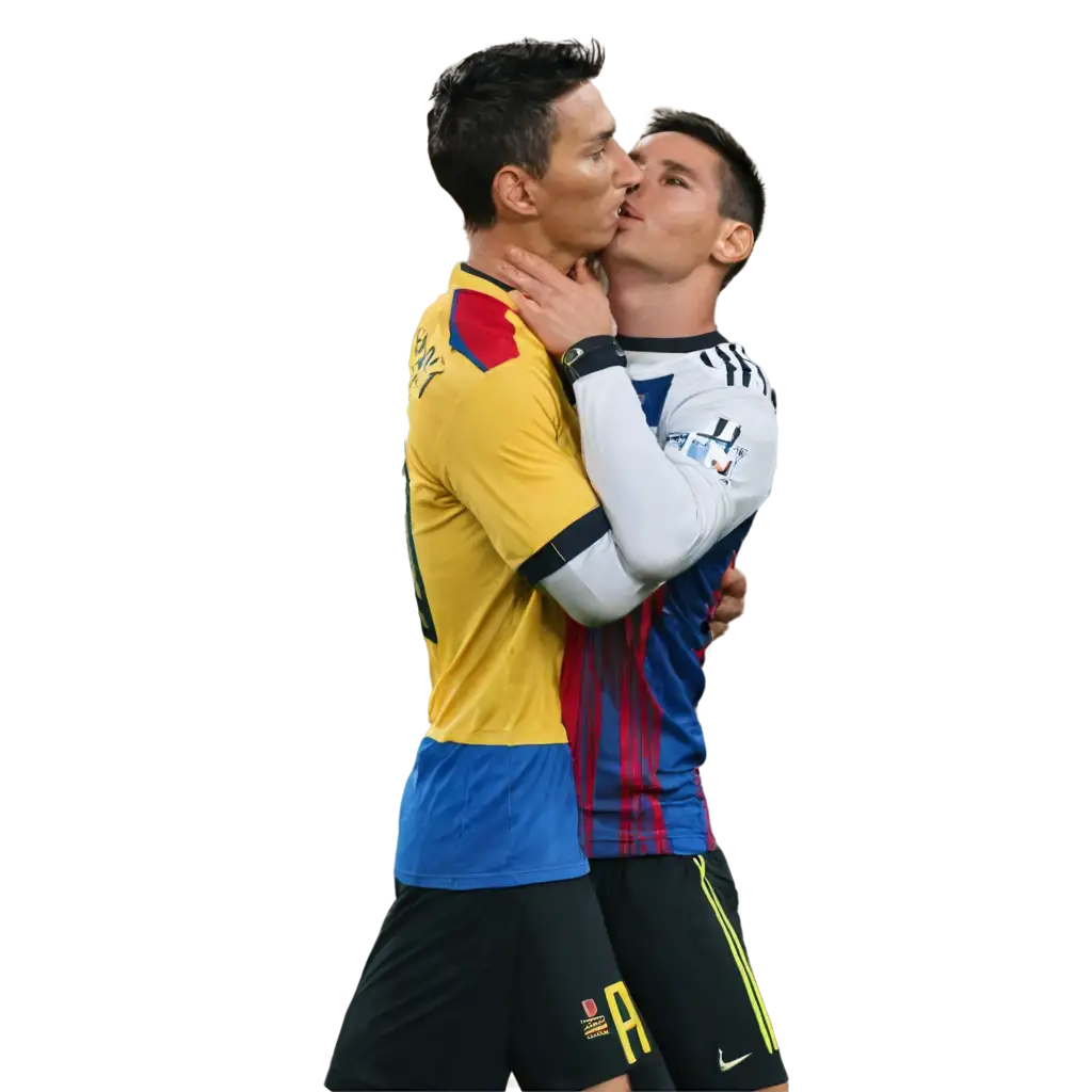 ronaldo kiss messi