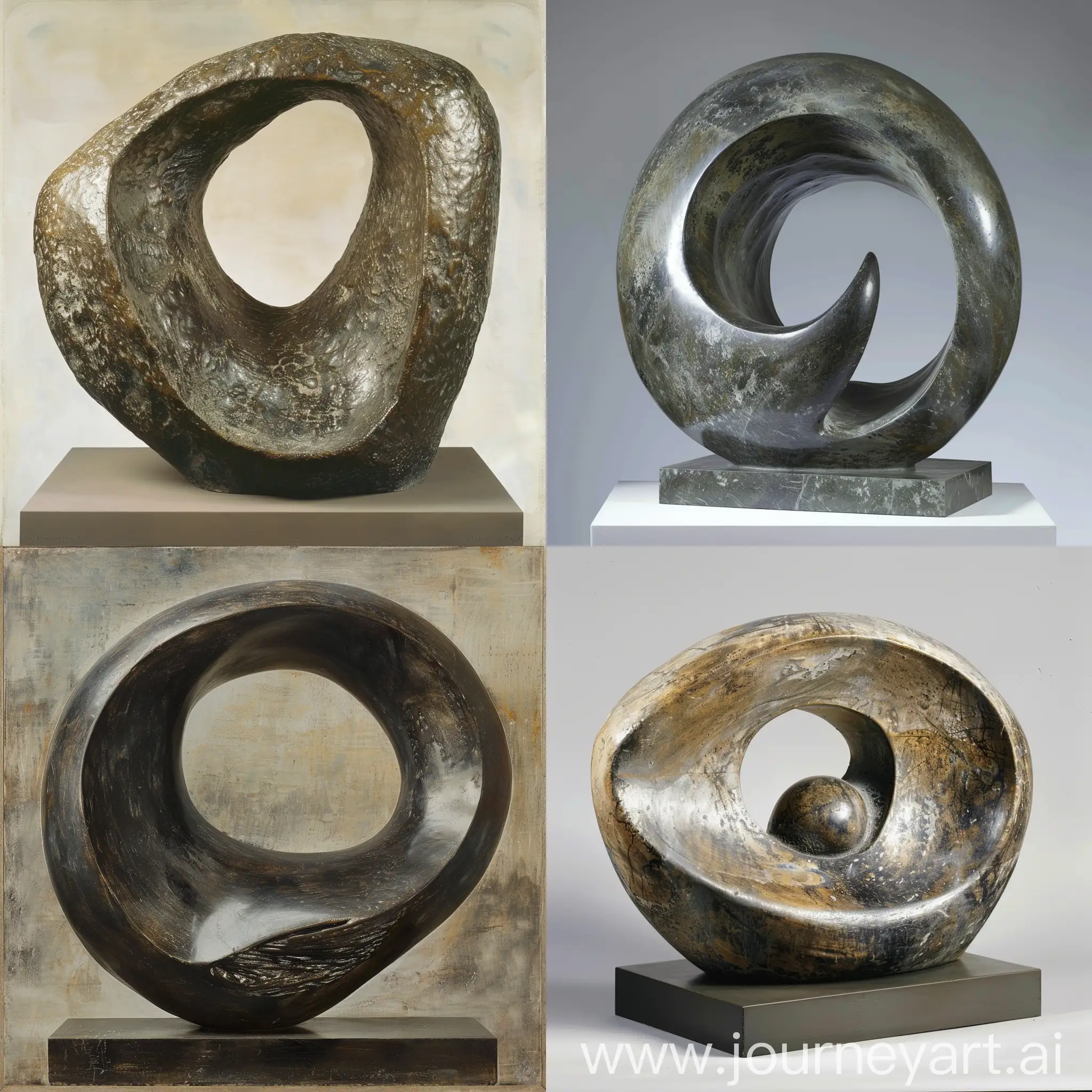 Sculptural-Exploration-by-Henry-Moore-Abstract-Form-in-Harmonious-Balance