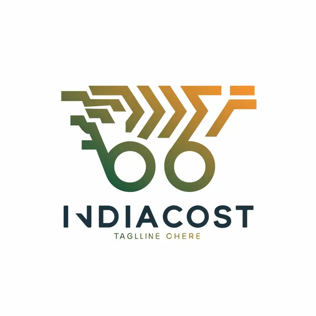 a logo design,with the text "IndiaCost", main symbol:Cart,complex,be used in Entertainment industry,clear background