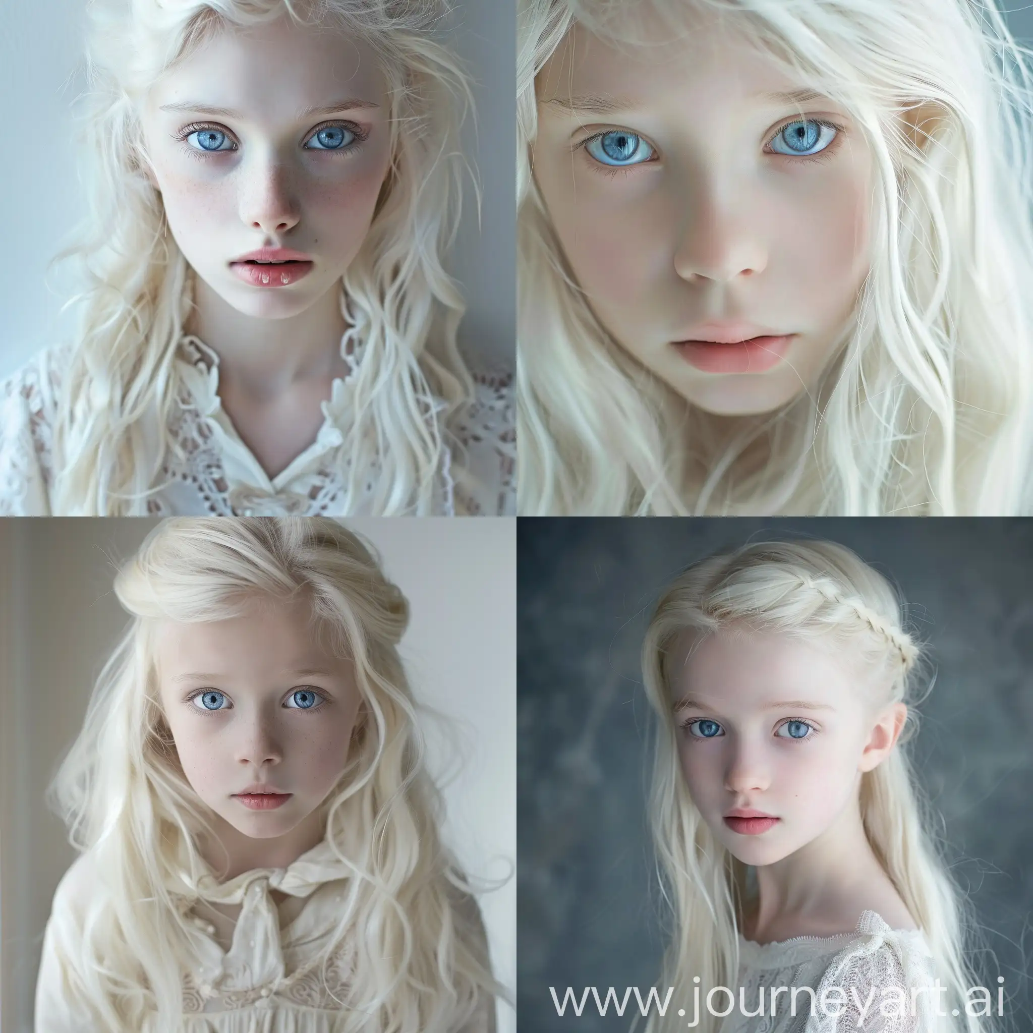 Beautiful German blonde girl with blue eyes and extremely white and pale skin 