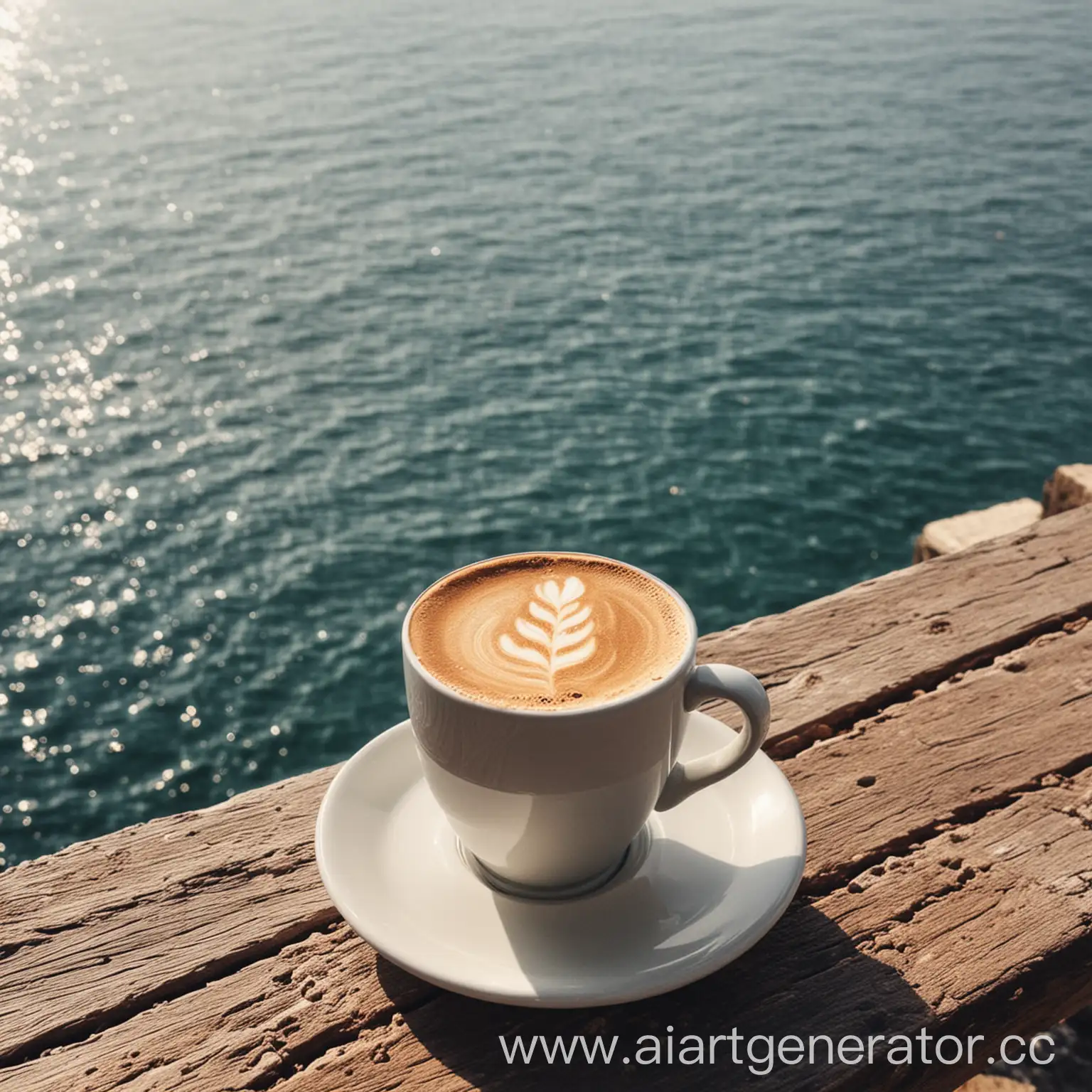 Sipping-Coffee-by-the-Tranquil-Seaside-A-Refreshing-Summer-Escape