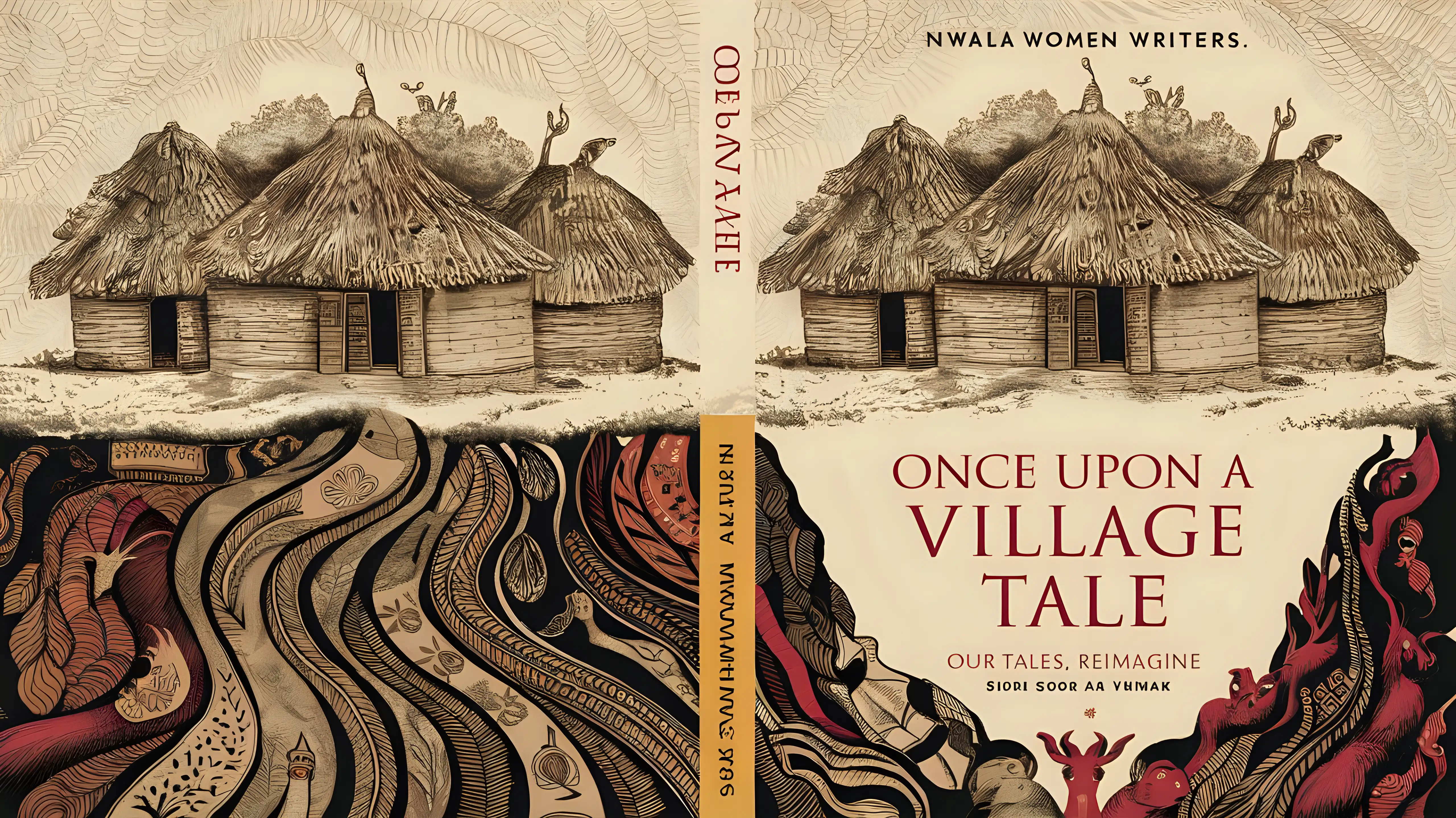African Mythology Book Cover Once Upon A Village Tale by Nwala Women Writers