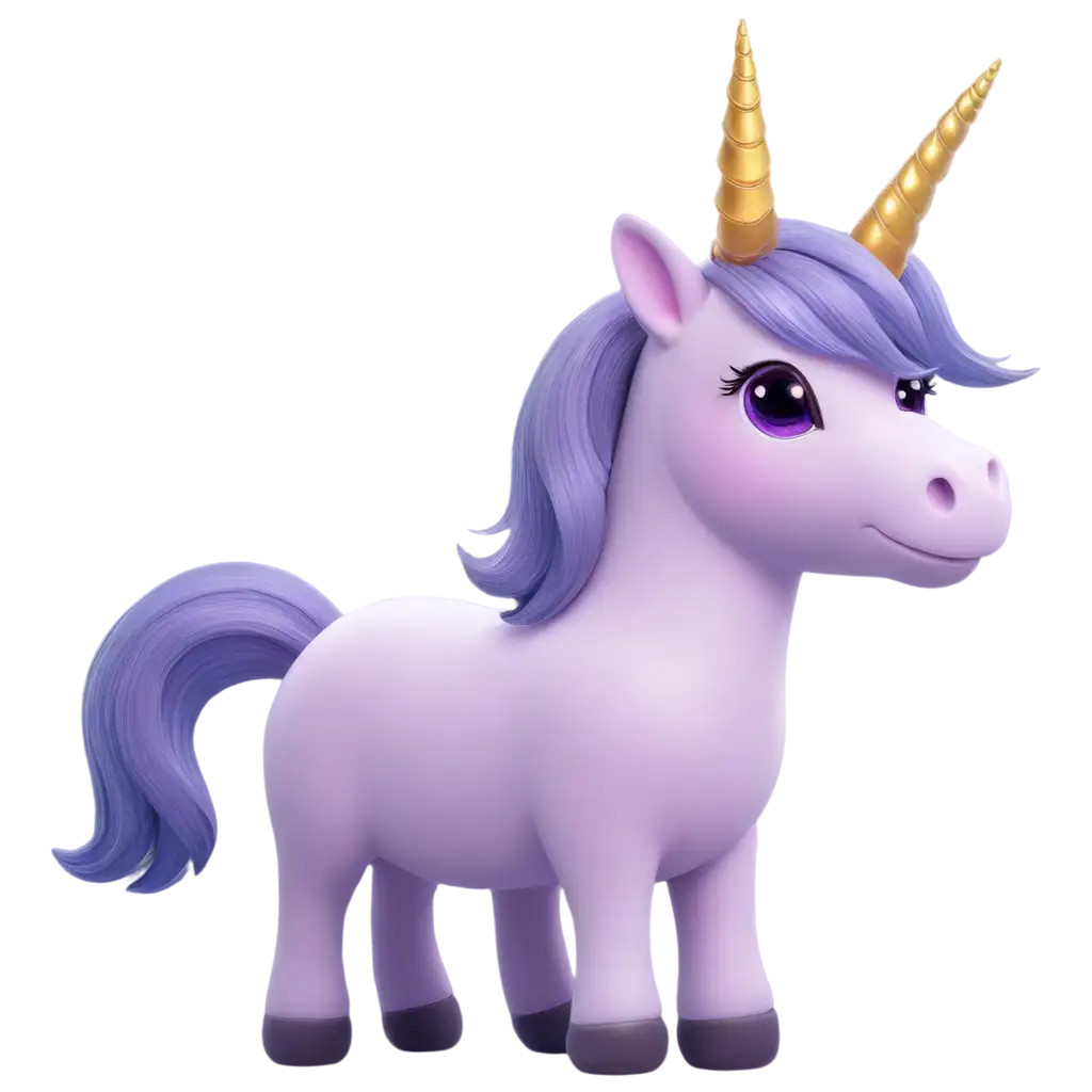 Adorable-Purple-Cute-Unicorn-PNG-Bringing-Whimsy-and-Charm-to-Digital-Creations