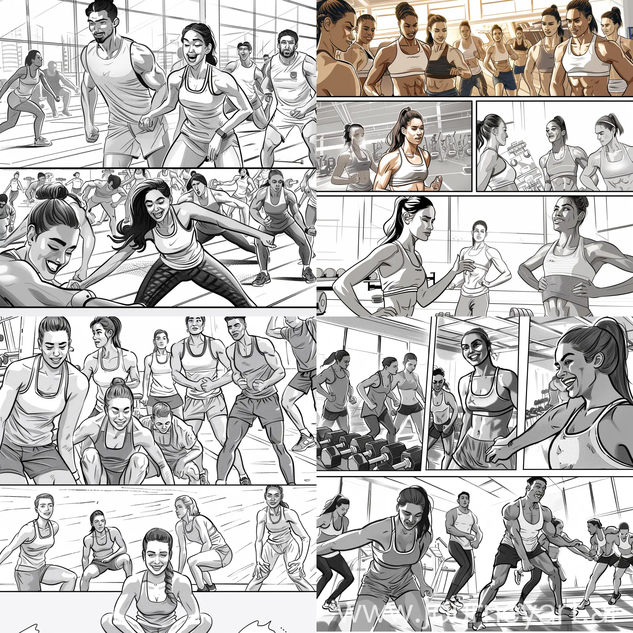 Dynamic-Gym-Workouts-Comfortable-Sportswear-Advertisement