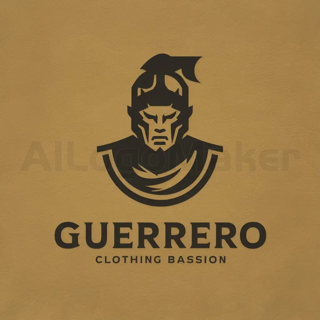 a logo design,with the text "GUERRERO", main symbol:Clothes,Moderate,be used in Clothing industry,clear background