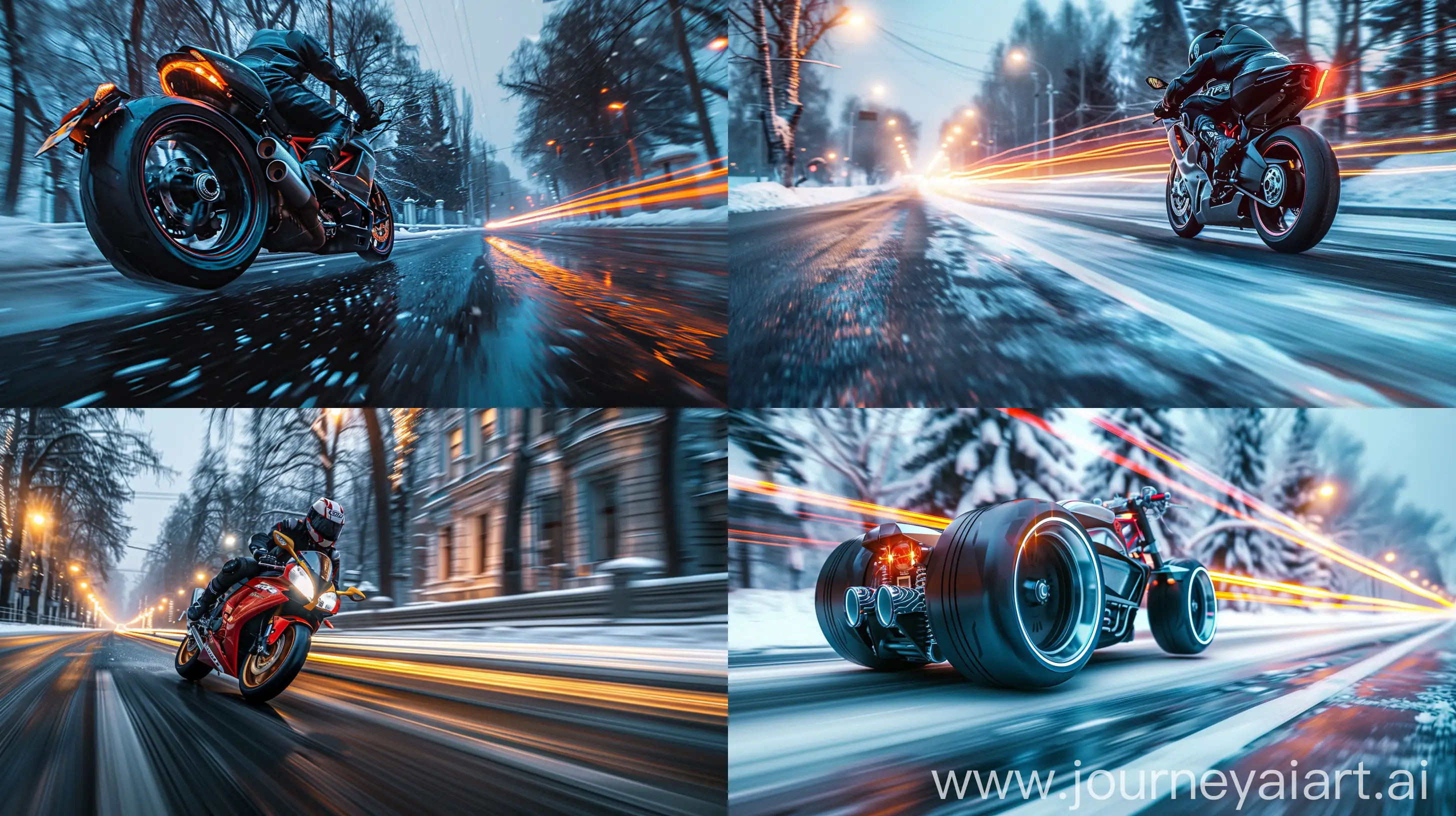 HighSpeed-Super-Bike-Racing-through-Winter-Twilight-Streets