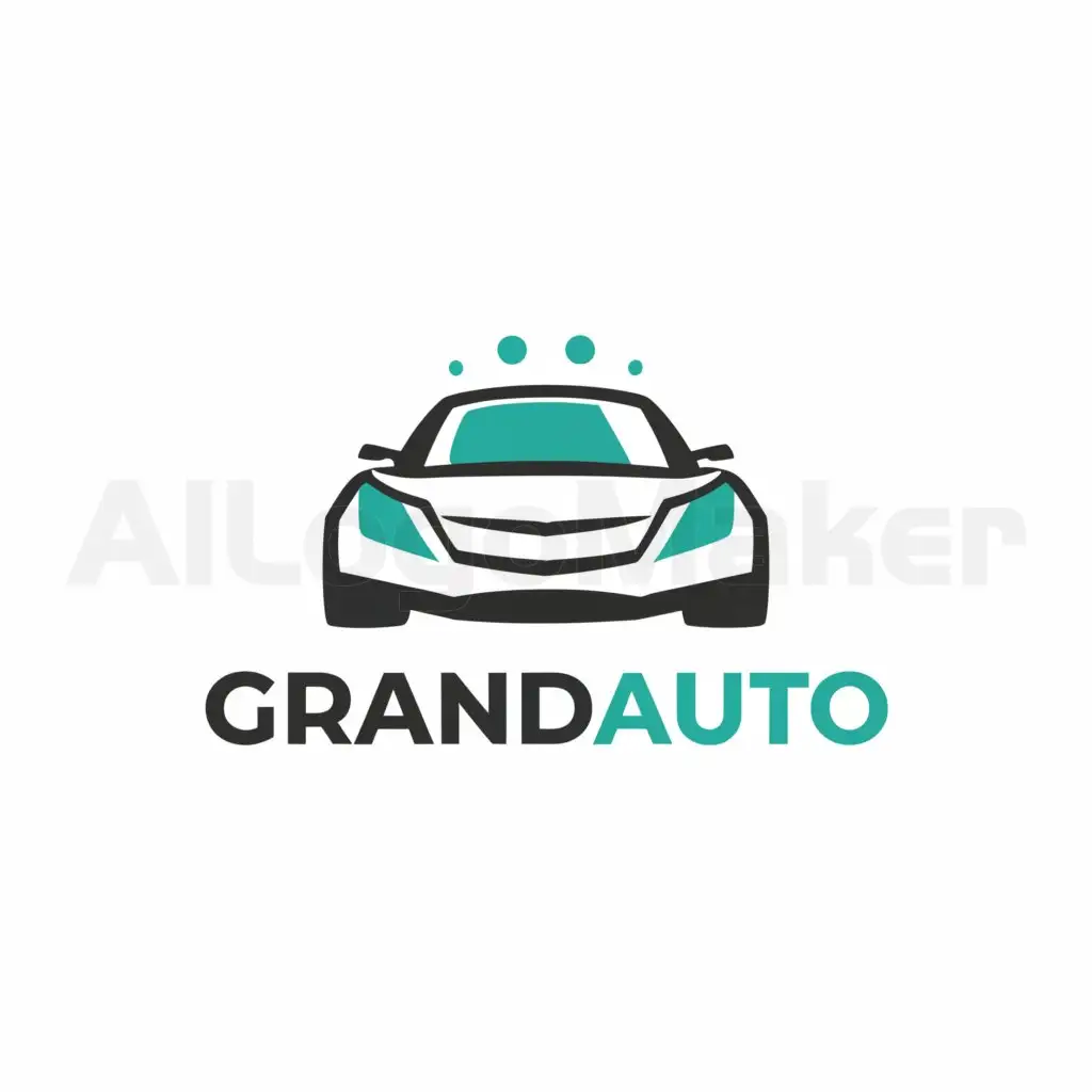 a logo design,with the text "GrandAuto", main symbol:car,Moderate,clear background