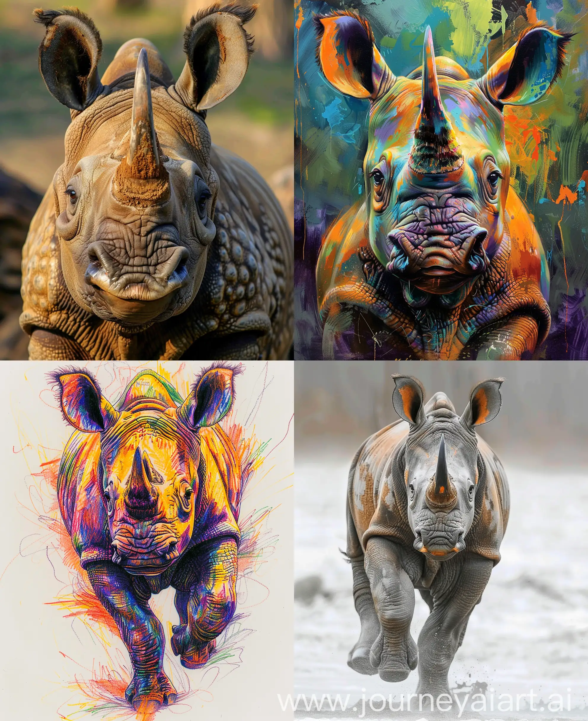 Vivid-Cute-Rhinoceros-Artwork-in-Rich-Colors