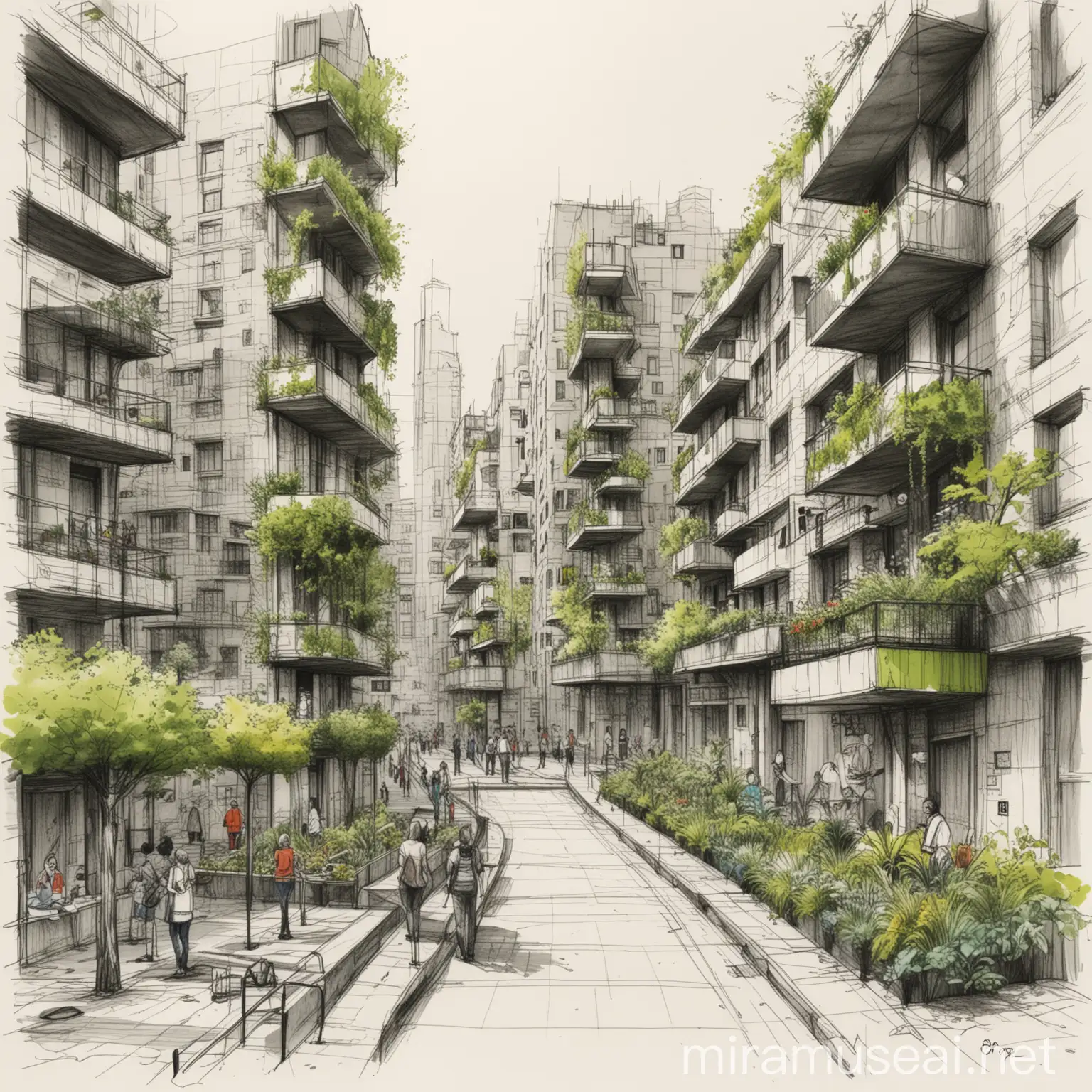 Innovative Built Environments Sketches for New Urbanism and Resilient Cities
