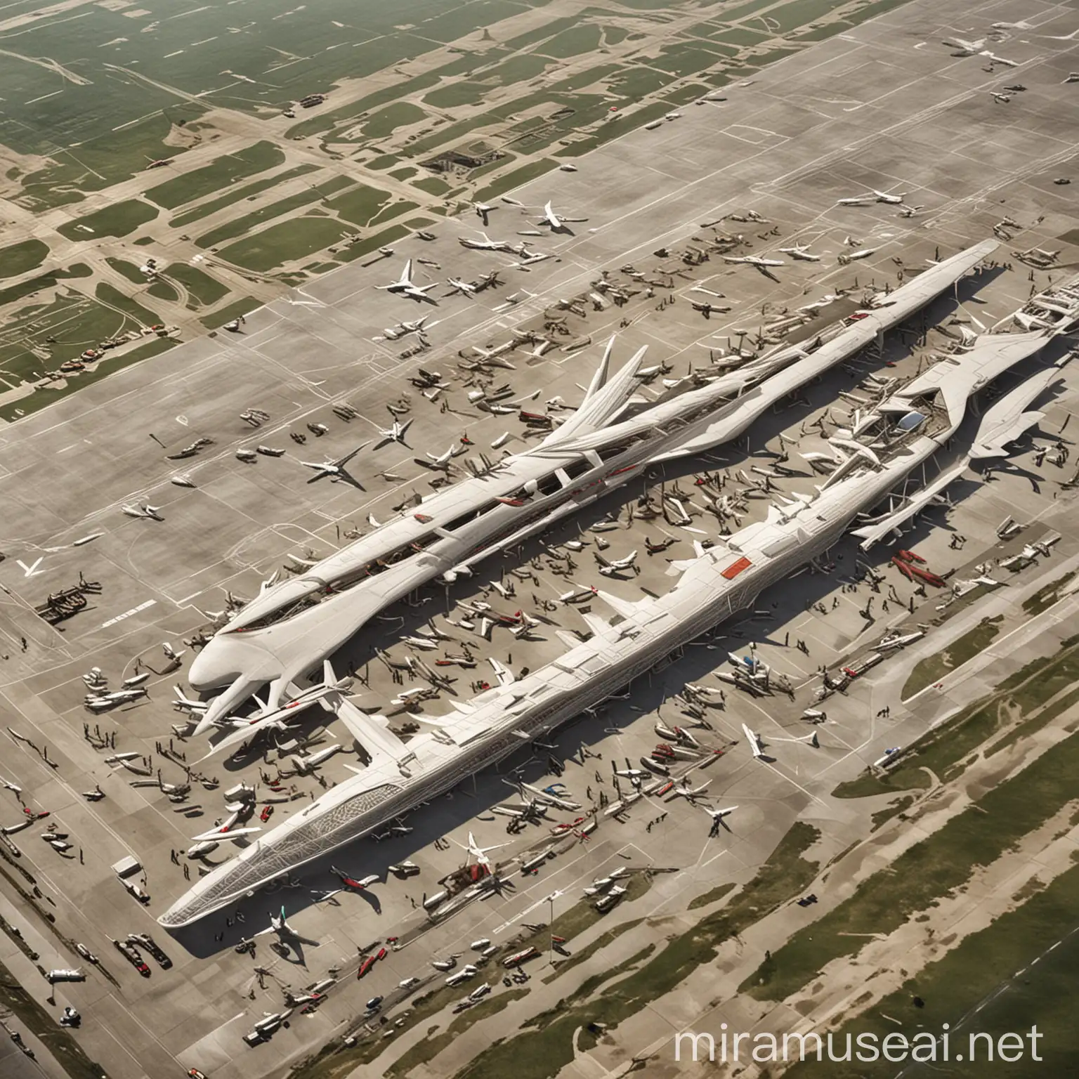 Futuristic Airport Design Concept 100 Years Later