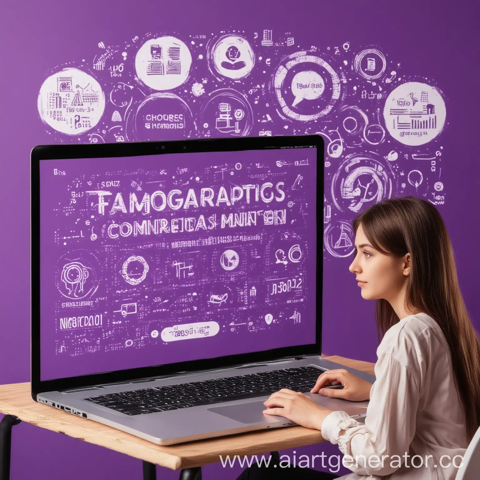 Girl-Learning-Infographics-Course-Online-Educational-Laptop-Study