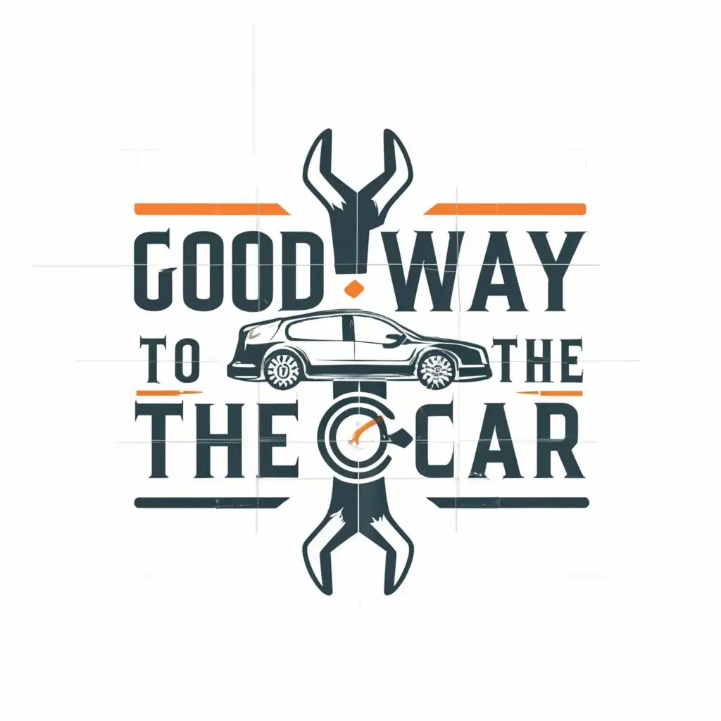 a logo design,with the text "Good way to change the car", main symbol:Wrench,Moderate,be used in Automotive industry,clear background