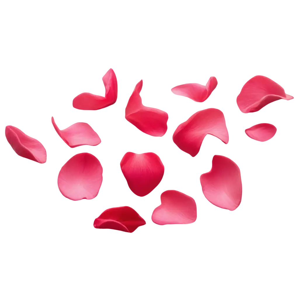 flying rose petals


