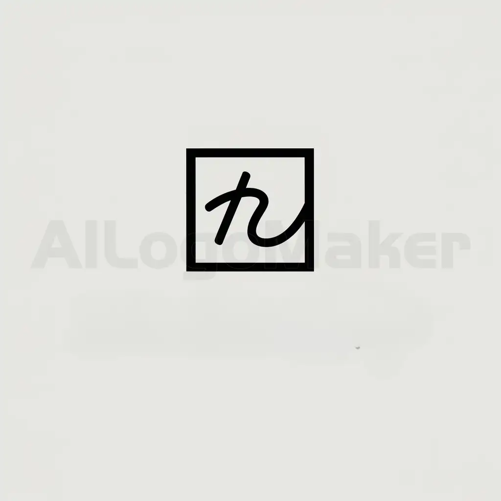 a logo design,with the text "Reducify", main symbol:a square, with a cursive R,Minimalistic,clear background
