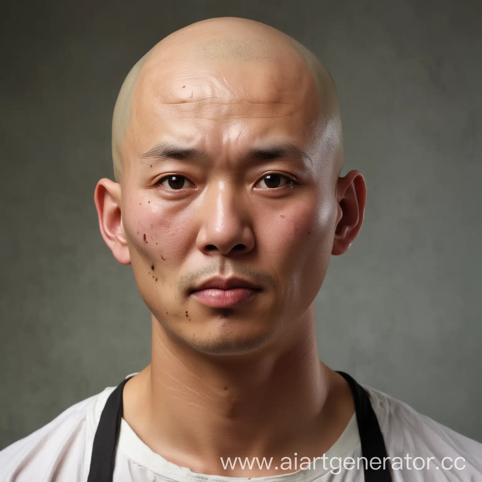 Sturdy-Chinese-Butcher-with-Bald-Head-A-Portrait-of-Determination