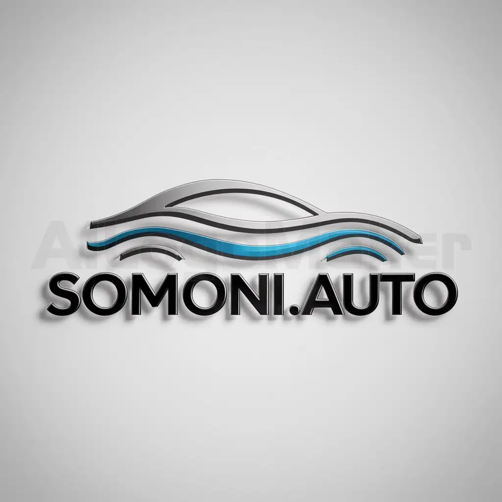 a logo design,with the text "somoni.auto", main symbol:reliability, elegance, audacity,Moderate,be used in Automotive industry,clear background