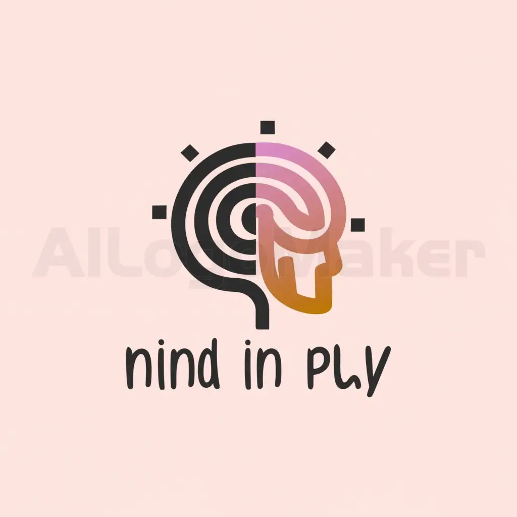 a logo design,with the text "Mind in Play", main symbol:psyche,Moderate,be used in Psychology industry,clear background