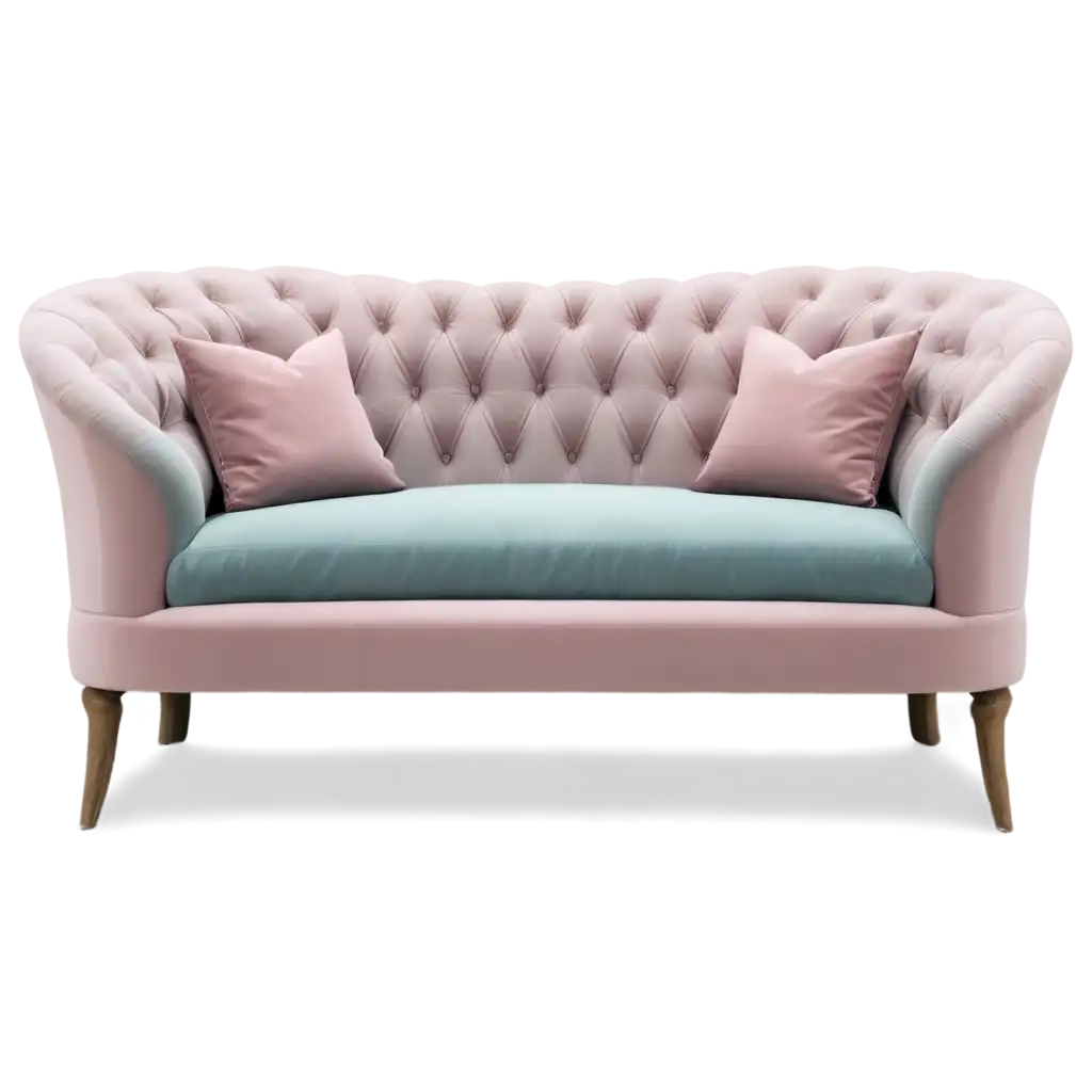 upholstered furniture in pastel colors
