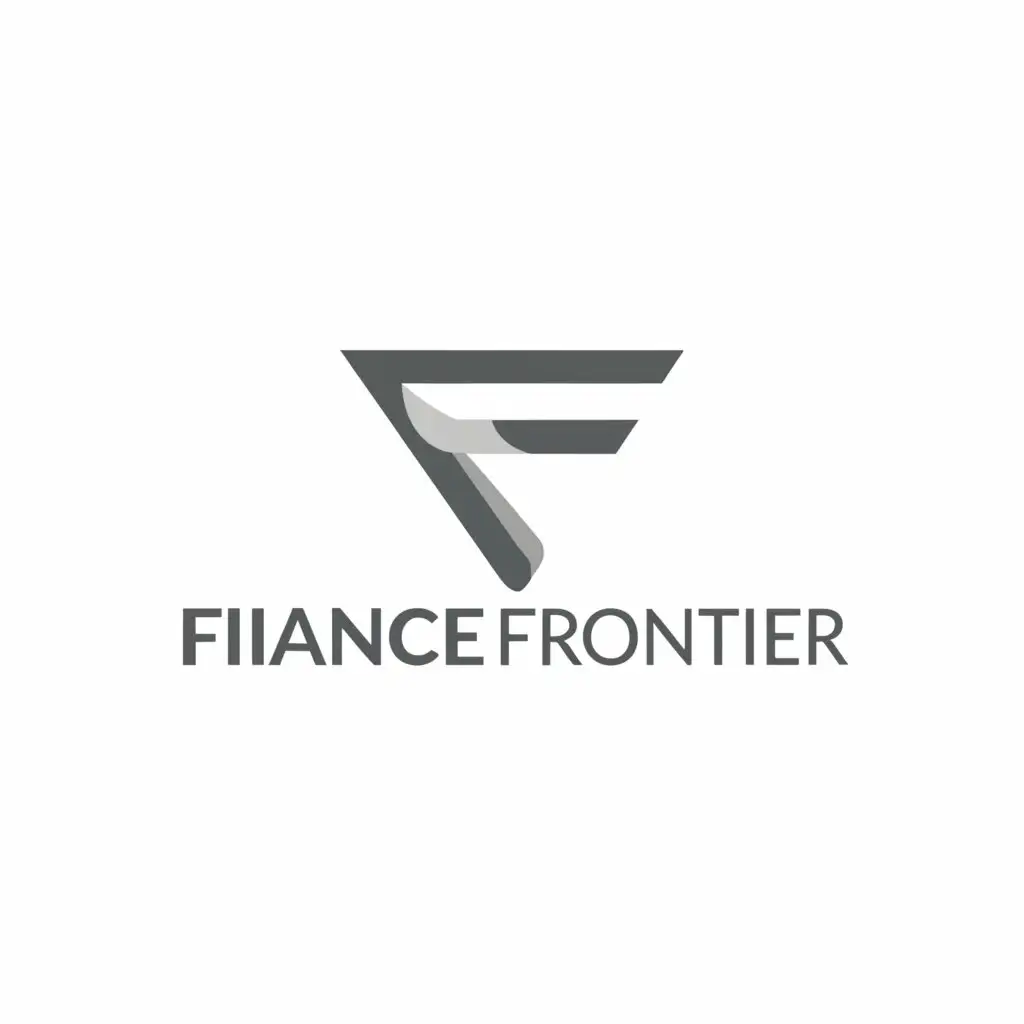 a logo design,with the text "Finance Frontier", main symbol:FF,Moderate,be used in Others industry,clear background