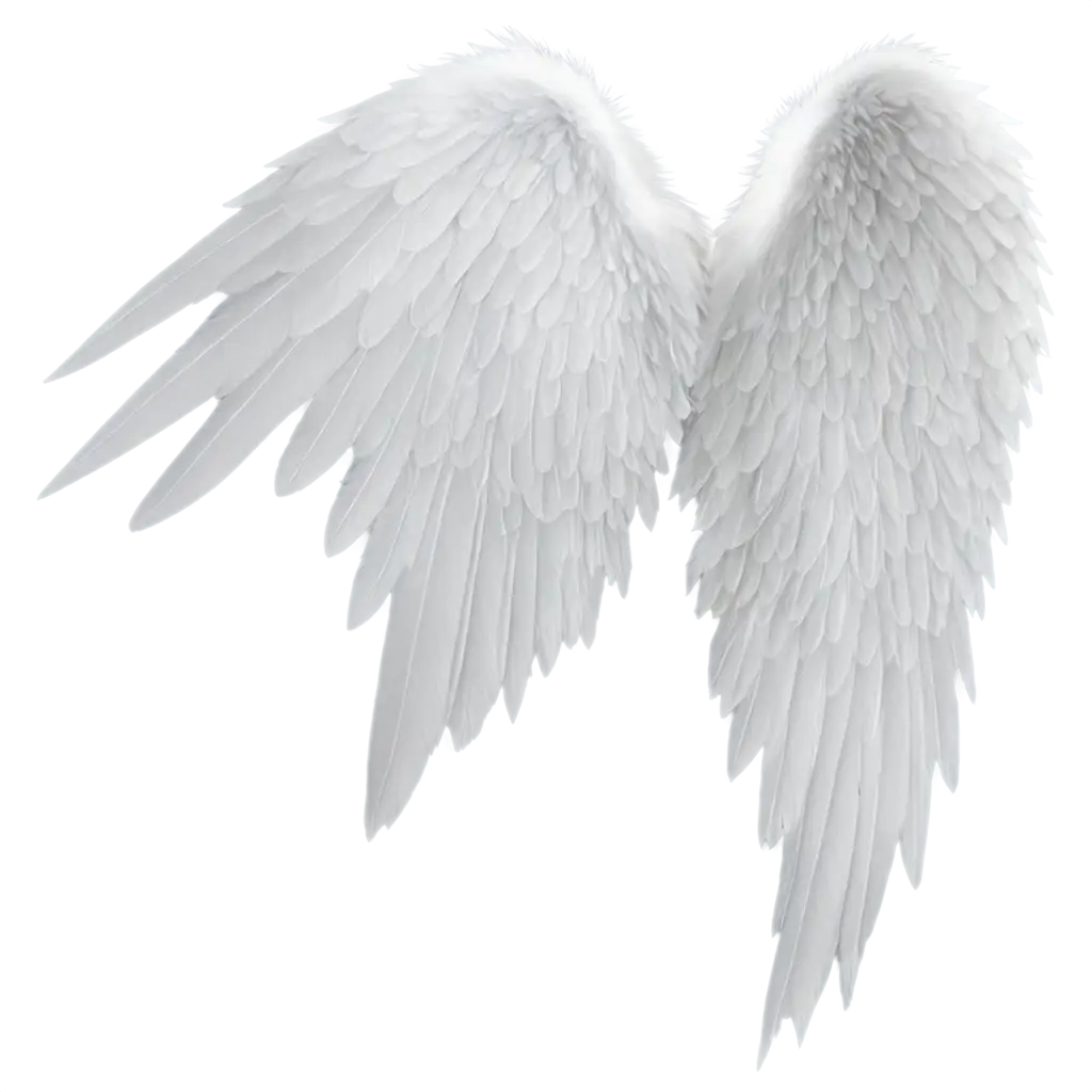 Angled angel wings