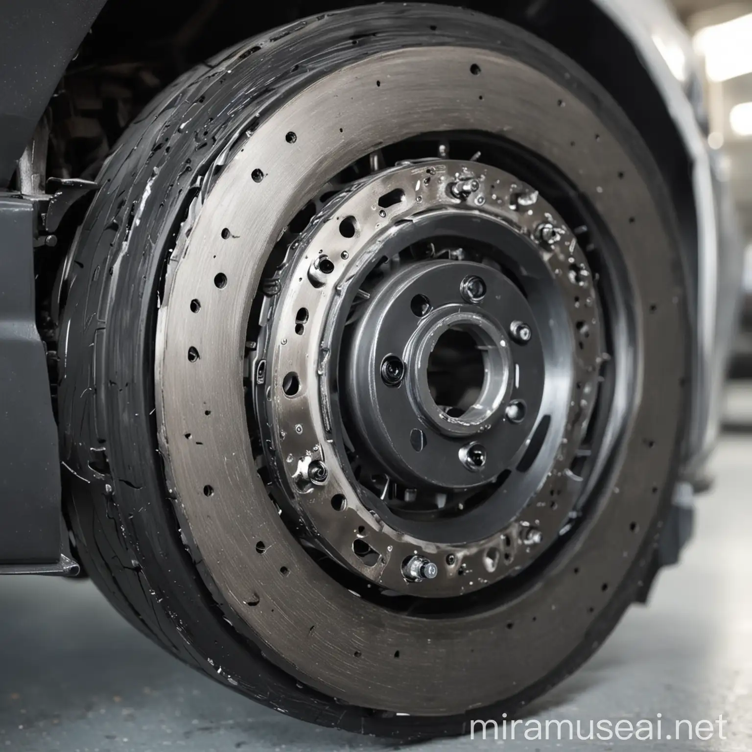 HighDefinition Car Image Featuring Visible Brake Disc