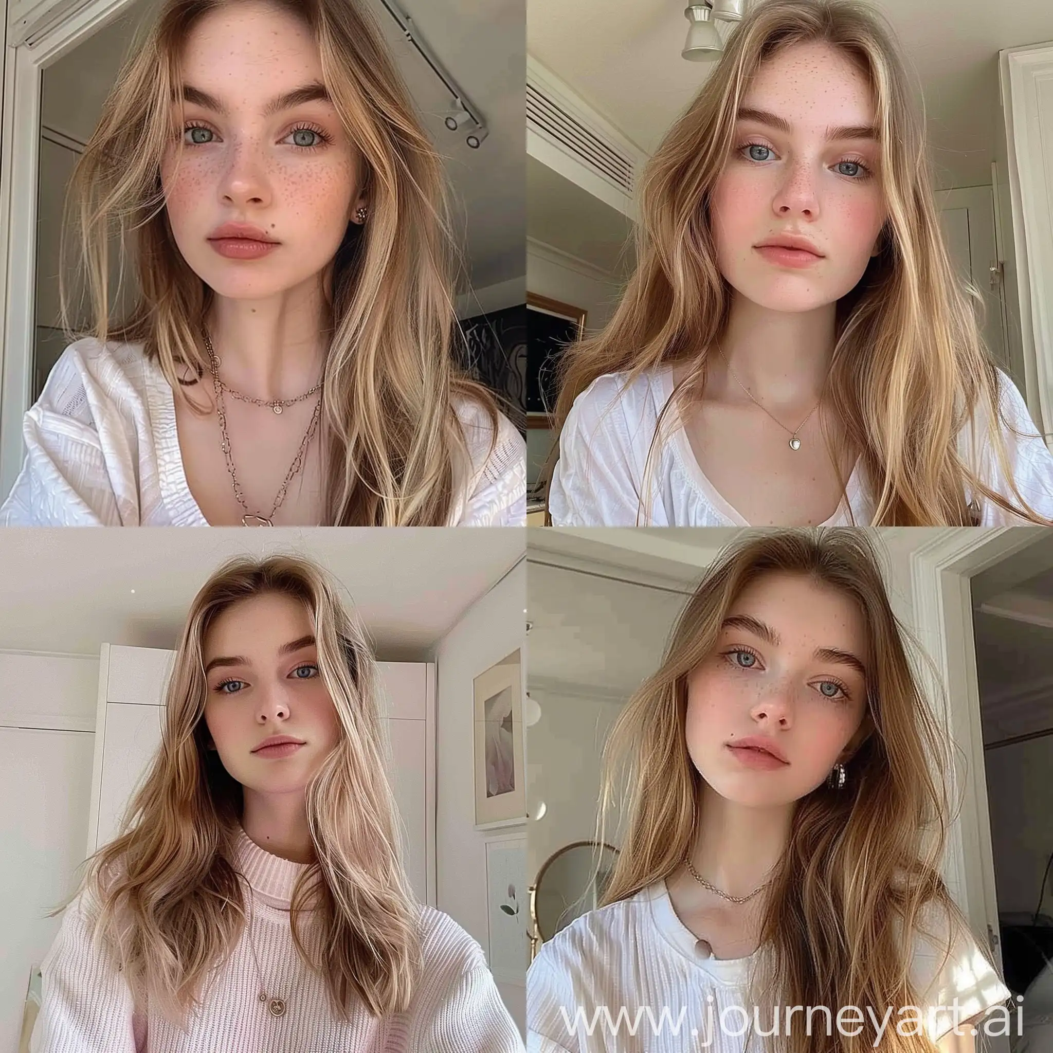 Stylish-Teenage-Influencer-Girl-Taking-Aesthetic-Instagram-Selfie