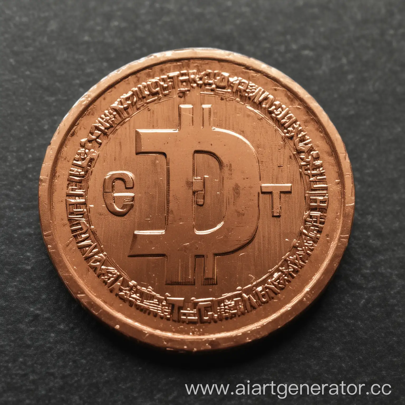 Cryptocurrency-Concept-Token-Valued-at-1-Cent