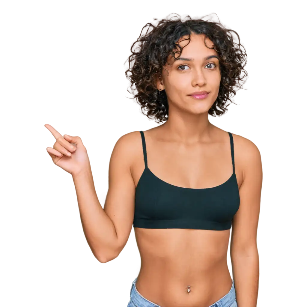 PNG-Image-Girl-with-Short-Curly-Hair-and-Light-Skin-Tone