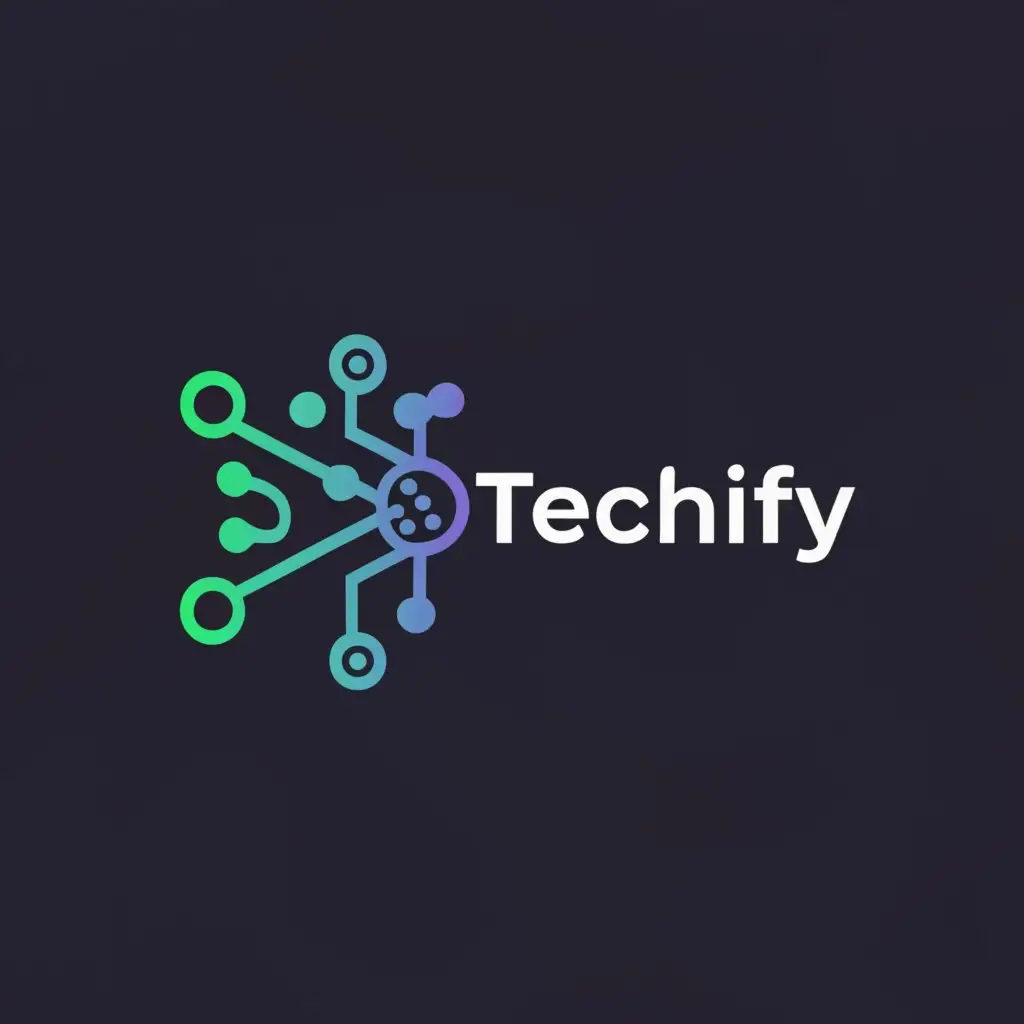 a logo design,with the text "Techfy", main symbol:tech,Moderate,be used in Technology industry,clear background