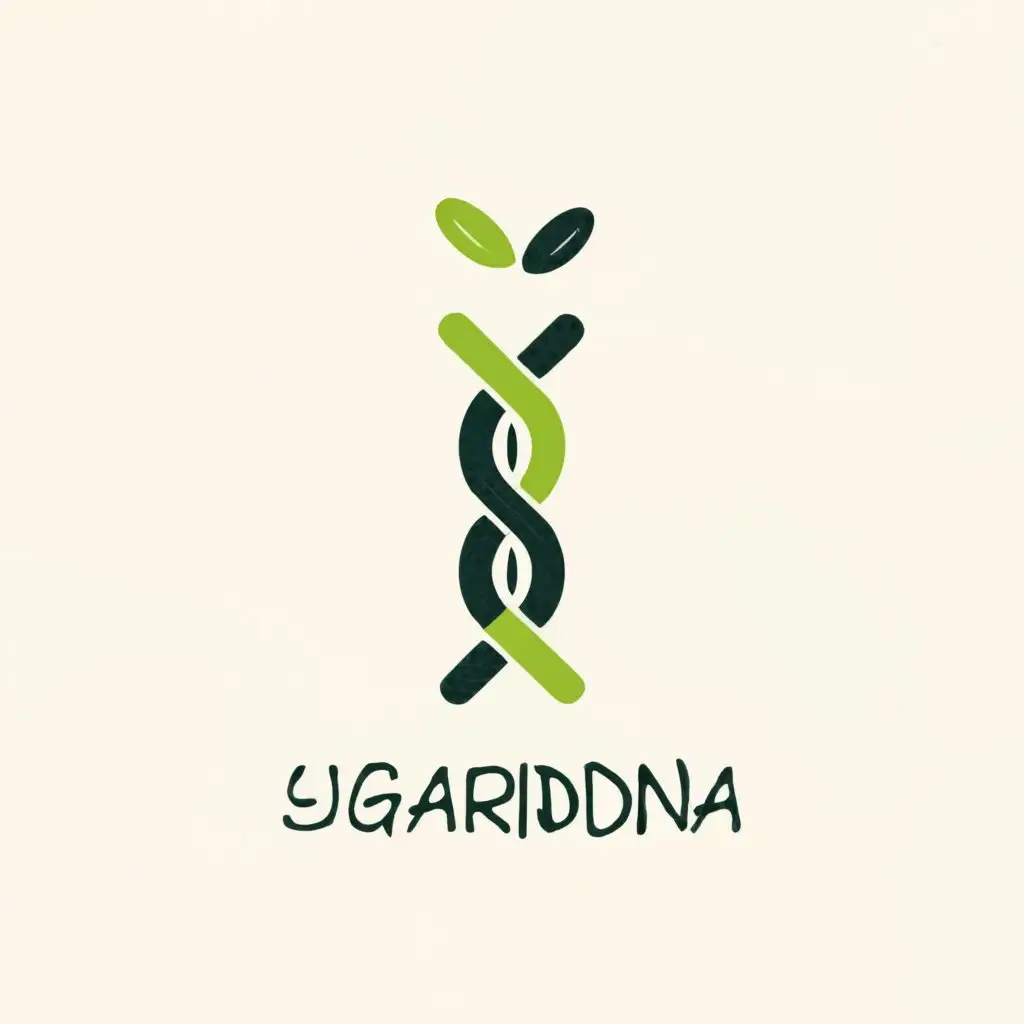 a logo design,with the text "SugarDNA", main symbol:Sugarcane, DNA, Pencil,Moderate,be used in Technology industry,clear background